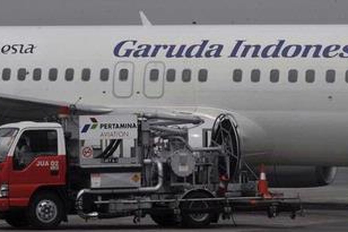Pesawat jenis Boeing 737-800 milik maskapai Garuda Indonesia 