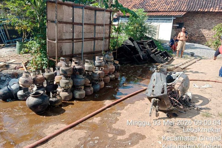 Gudang Elpiji di Kabupaten Cirebon Terbakar, Ledakan Buat Panik Warga