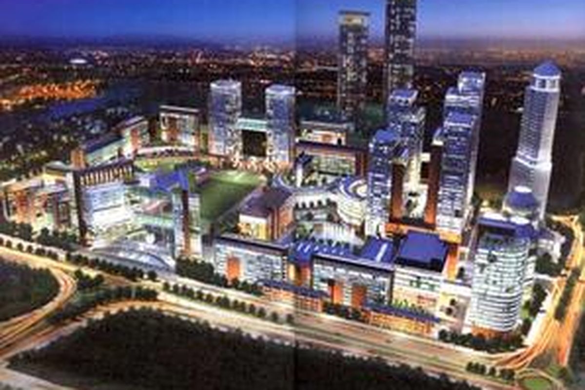 Kawasan UPH di Lippo Village, Tangerang, Banten.  