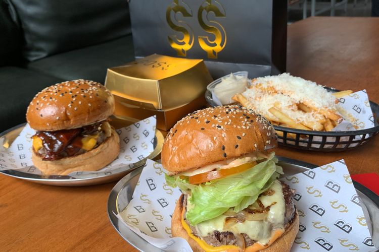 Menu burger Bossman : Al Capone, The O.G, dan truffe fries