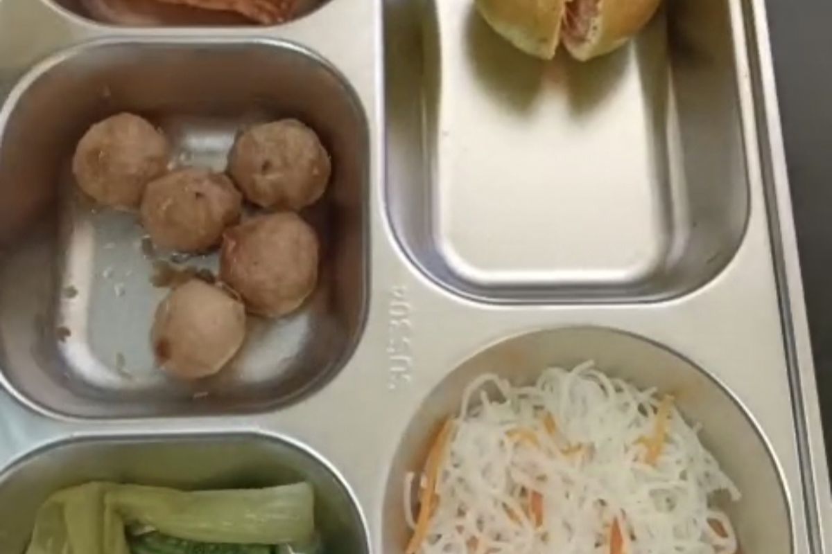 Menu MBG di salah satu sekolah di Kecamatan Kokop, Kabupaten Bangkalan.