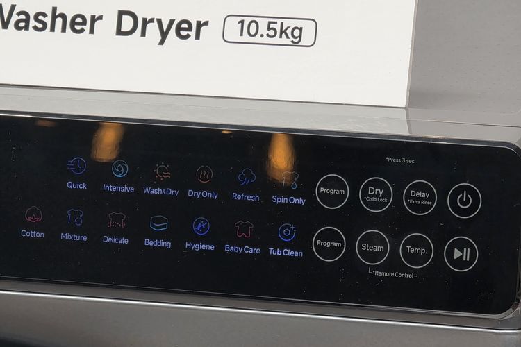 Ada 32 mode di mesin cuci pintar Xiaomi Mijia Front Load Washer Dryer 10,5 Kg.

