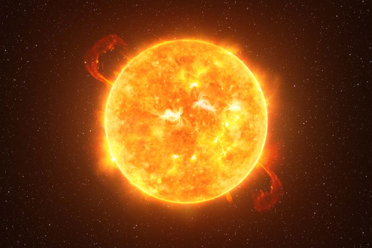 Ilustrasi matahari. Ini proses terbentuknya Matahari pada 4,6 miliar tahun lalu atau lebih rinci sudah berusia sekitar 4.567,3 juta tahun.
