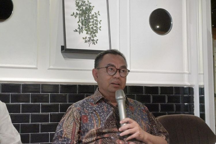 Co-captain Timnas Anies-Muhaimin, Sudirman Said di Kawasan Jakarta Selatan, Jumat (23/2/2024).