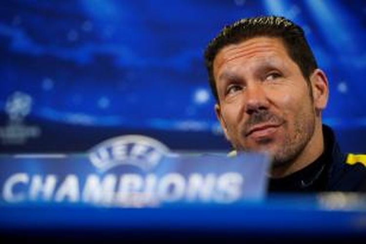 Pelatih Atletico Madrid, Diego Simeone. 