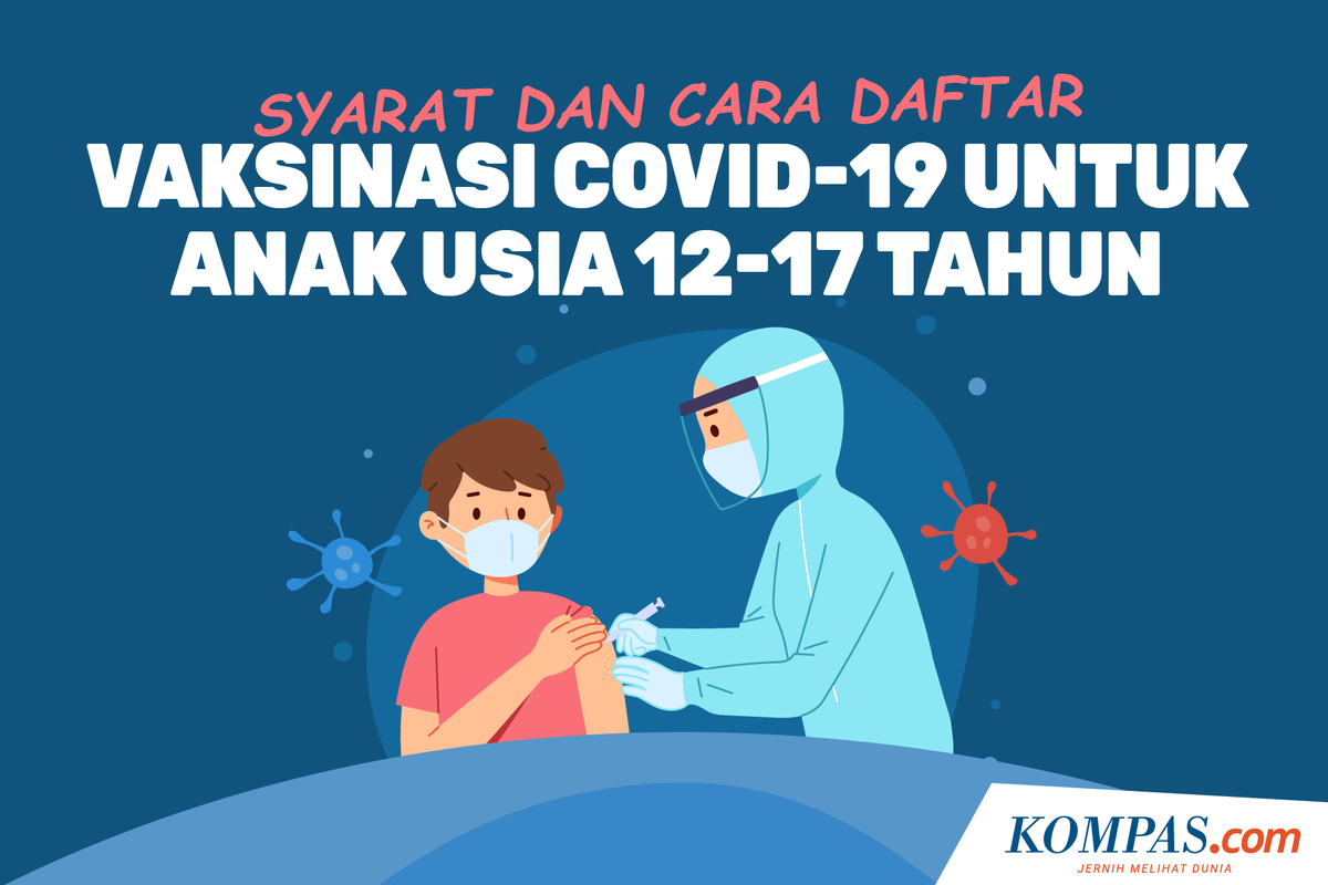 Syarat dan Cara Daftar Vaksinasi Covid-19 untuk Anak Usia 12-17 Tahun