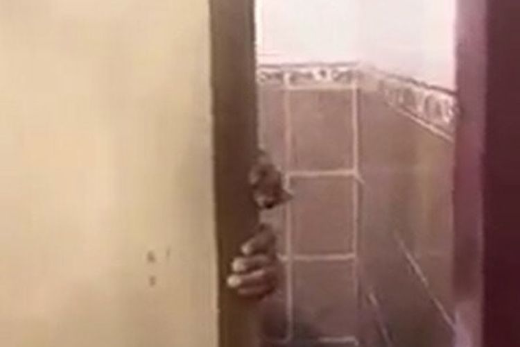 Tangkapan layar dari video yang menunjukkan adanya pria marah karena merasa dirinya diintip oleh pria lain saat berada di toilet umum di Penang, Malaysia. Insiden ini diberitakan World of Buzz pada Jumat (1/7/2022).