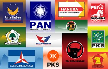 Ilustrasi partai politik.