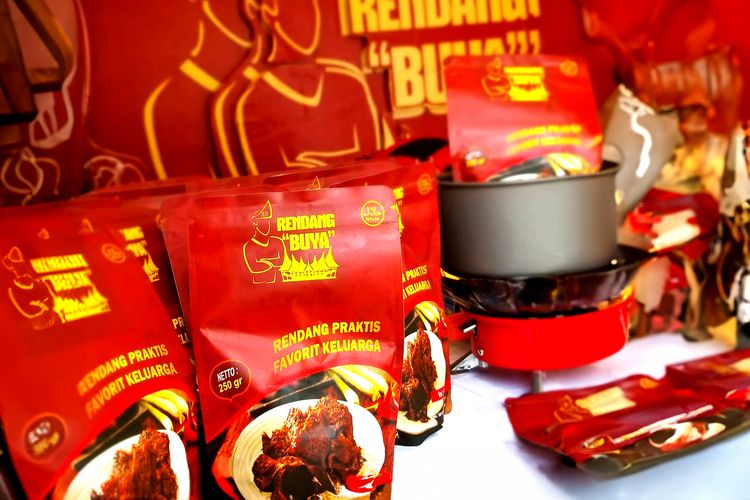 Produk Rendang Buya asal Sawahlunto, Sumatera Barat (Sumbar). 