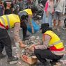 Aksi Mulia Pasca Demo Pati, Polisi Berjibaku Bersihkan Sampah di Sekitar Alun-alun 