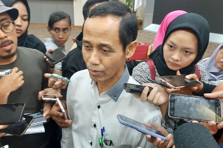 Direktur Jenderal Pencegahan dan Pengendalian Pemyakit Kemenkes Anung Sugihantono usai konferensi pers di Kantor Kemenkes, Jakarta, Senin (2/3/2020).