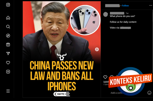 CEK FAKTA: Benarkah China Melarang Semua Produk iPhone?