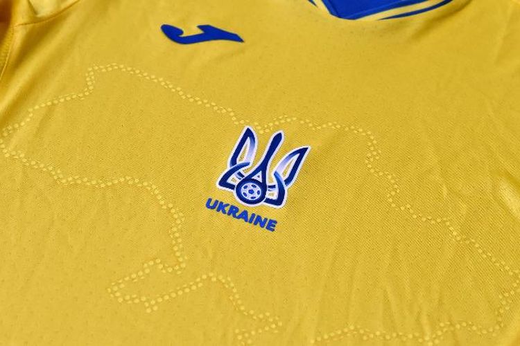 Jersey tim nasional pria Ukraina untuk EURO 2020.