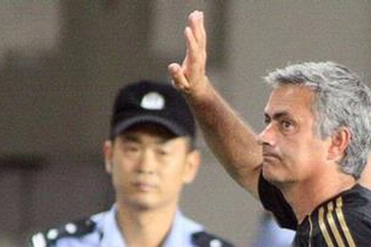 Pelatih Real Madrid, Jose Mourinho.