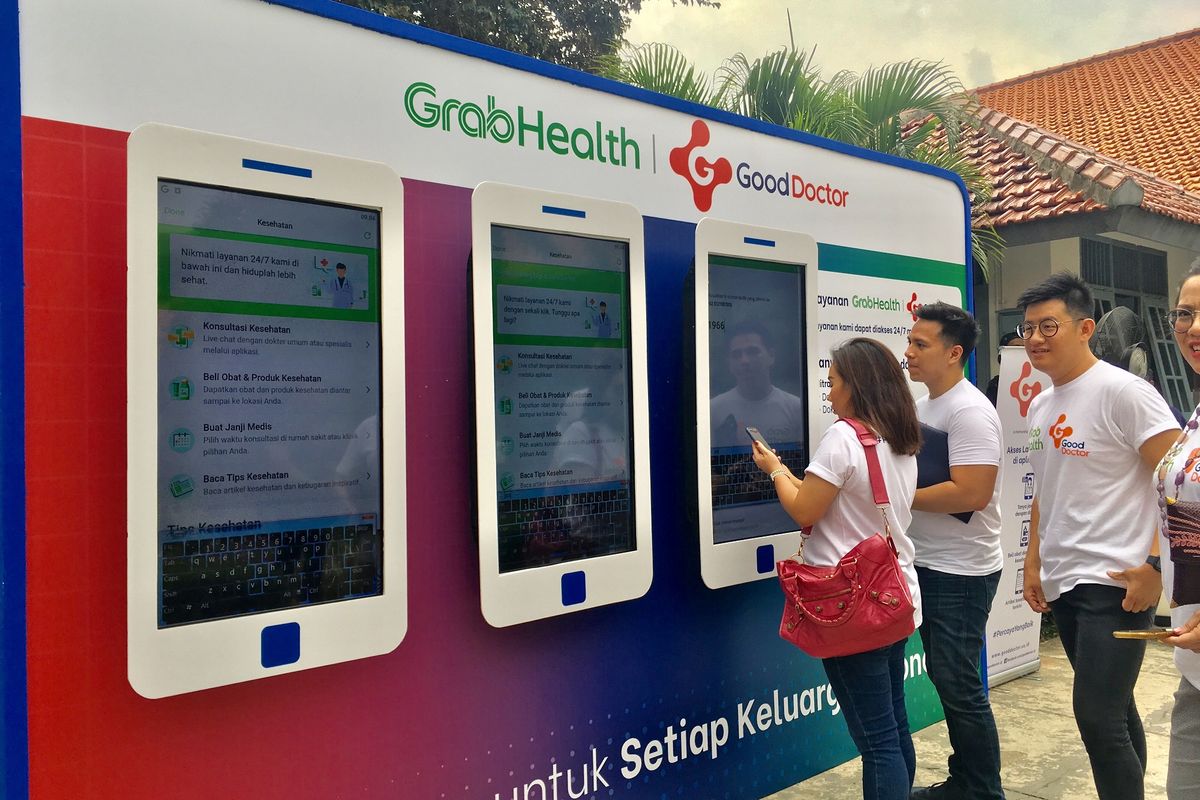 Grab Indonesia meluncurkan fitur terbarunya, GrabHealth Powered by Good Doctor di Jakarta, Selasa (10/12/2019). 