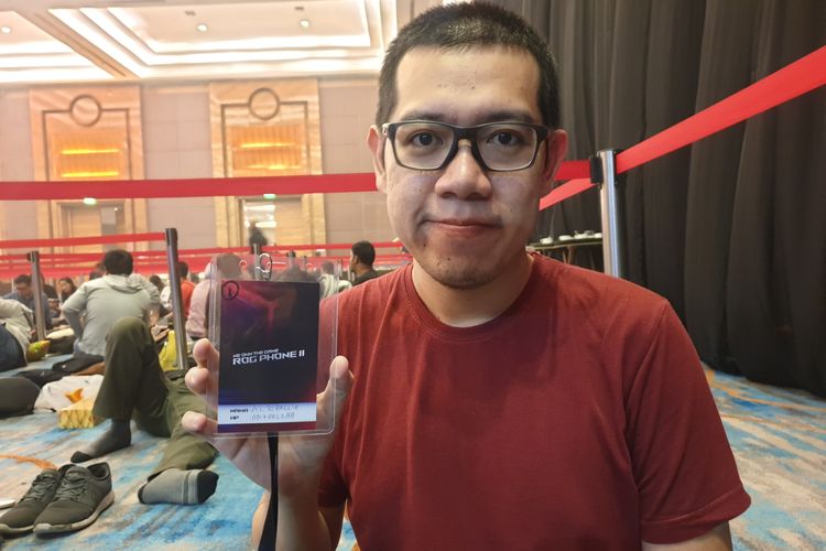 Alto Bellie, pembeli pertama Asus ROG Phone II di Indonesia. 