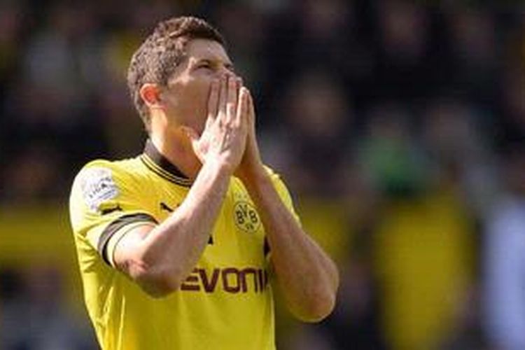 Striker Borussia Dortmund, Robert Lewandowski.