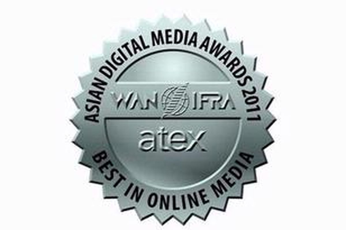 Kompas.com memenangi silver award Asian Digital Media Awards 2011 untuk kategori Best in Newspaper Website in Asia.