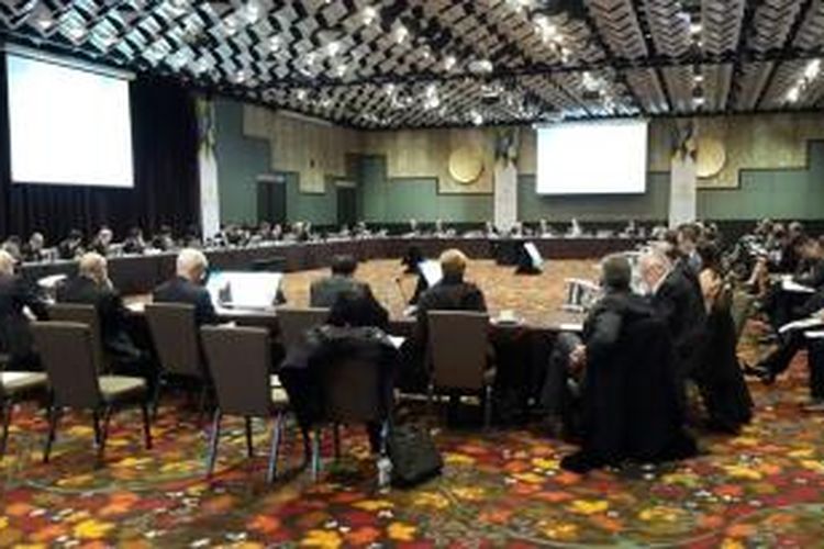 Suasana sidang APEC Business Advisory Council di Melbourne, Australia, yang berlangsung 10-13 Agustus 2015.