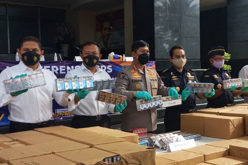 Polda Metro Jaya Tangkap 2 Pedagang Rokok Ilegal yang Beroperasi di Jabodetabek