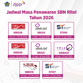 Surat Berharga Negara (SBN) 2026. Seri SBN 2026. Jadwal SBN 2026. Masa penawaran SBN 2026.