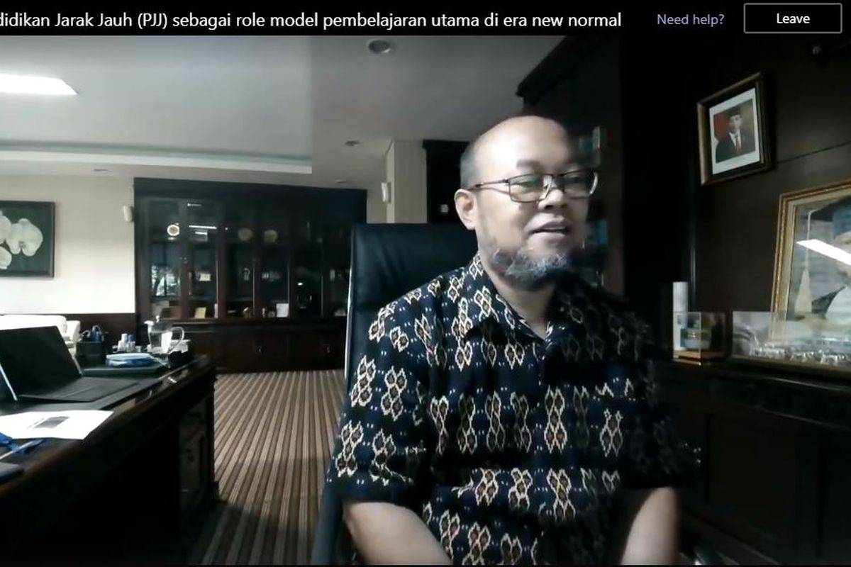 Penguatan PJJ sebagai role model pembelajaran pendidikan tinggi di masa new normal ini  mengemuka dalam webinar nasional yang diadakan Ikatan Alumni Universitas Terbuka (IKA-UT) bersama UT dan Perhimpunan Organisasi Alumni PTN Indonesia (Himpuni) yang digelar Rabu (3/6/2020).