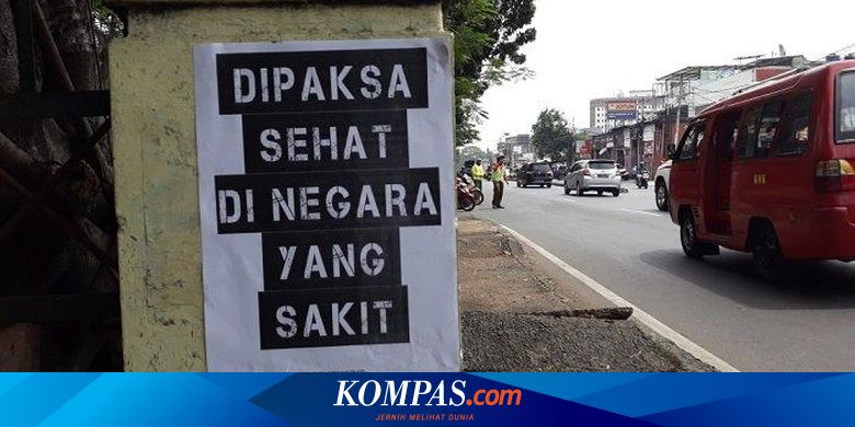 Kasatpol PP Sebut Selebaran "Dipaksa Sehat di Negara yang Sakit" Langgar Perda - Vimarsana News