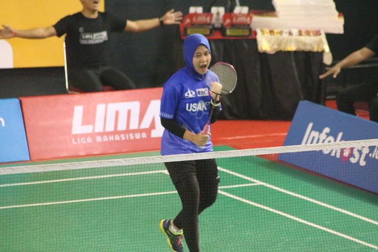 Tim Puteri Universitas Trisakti keluar sebagai juara LIMA Badminton Nationasls 2017