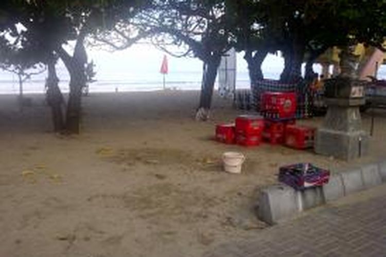 Penjualan minuman di Pantai kuta