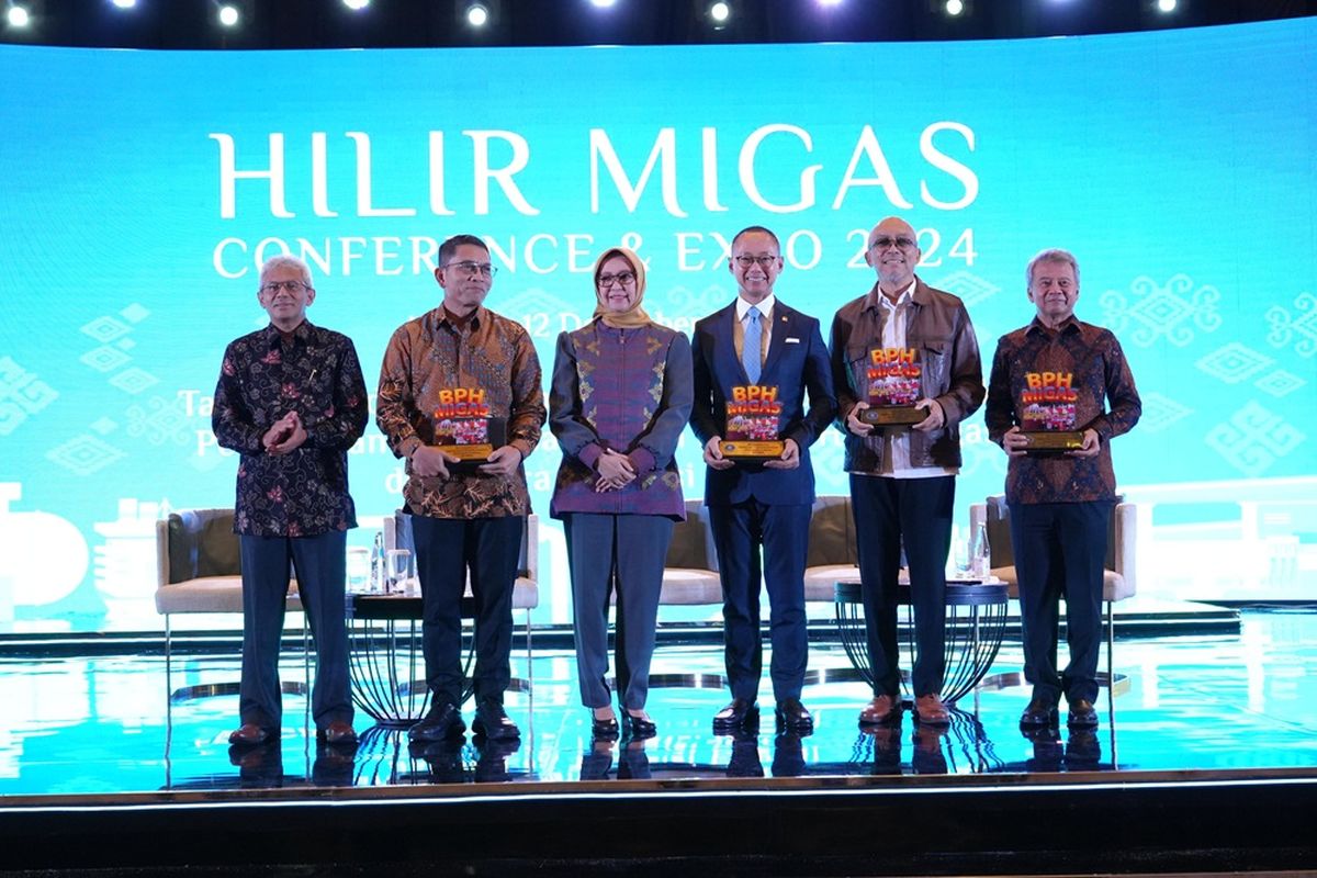 Plenary Session Hilir Migas Conference & Expo 2024 di Jakarta, Kamis (12/12/2024). 