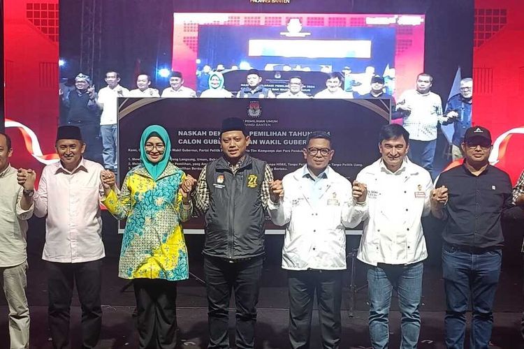 Airin dan Andra Soni Sepakati Kampanye Tanpa Hoaks dan Politik Uang pada Pilkada Banten