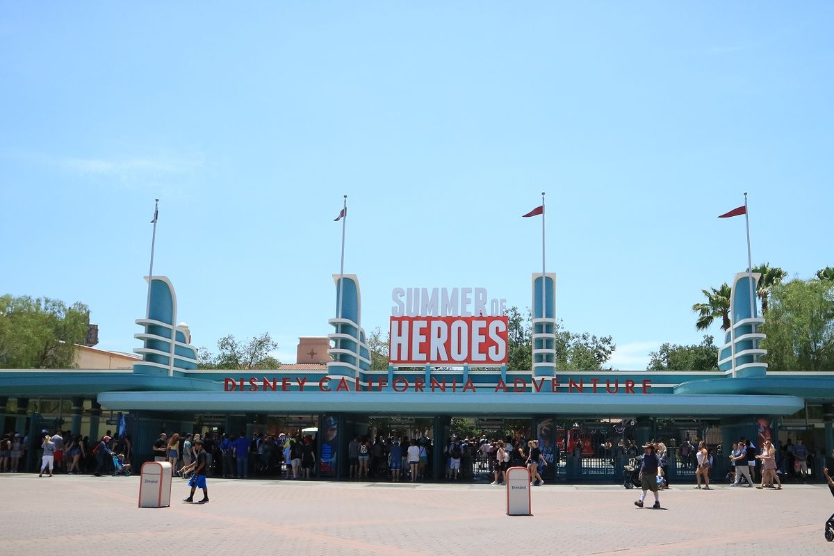 Suasana Disney California Adventure yang berlokasi di Anaheim, California, AS. Foto diambil pada Agustus 2017.