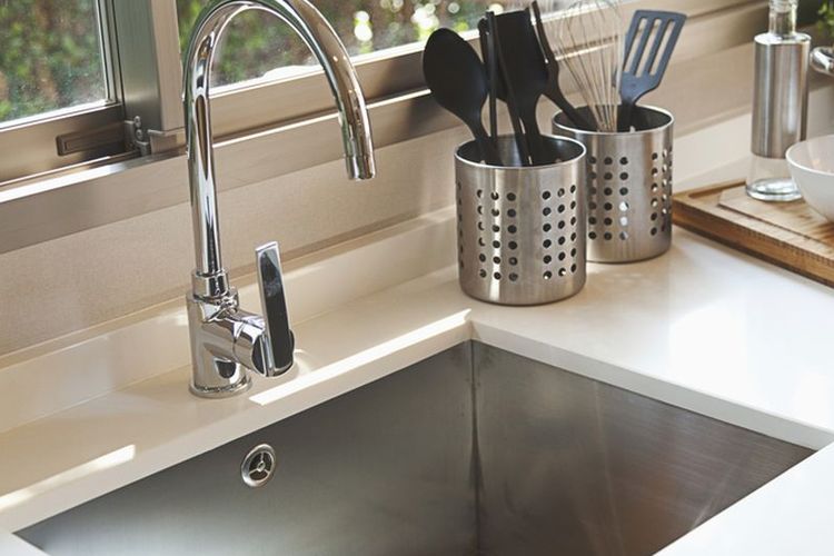 Ilustrasi wastafel dapur.