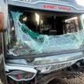 Iseng, 3 Remaja Lempar Bus Pariwisata dengan Batu hingga Kecelakaan