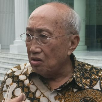 Ketua Tim Ahli Wakil Presiden, Sofjan Wanandi ketika ditemui di Kantor Wakil Presiden RI, Jalan Medan Merdeka Utara, Jakarta, Rabu (4/7/2018).