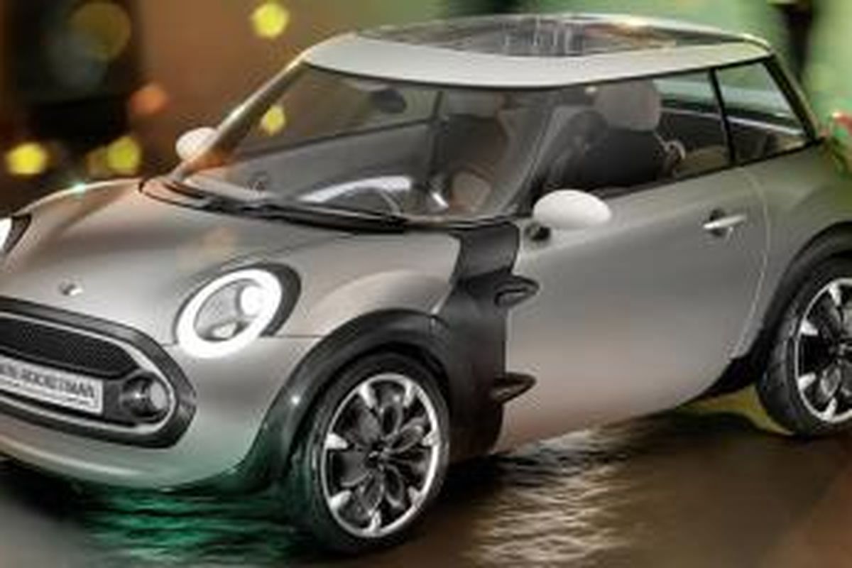 Konsep Mini Rocketman sebagai varian paling kompak pernah dipajang di Geneva Auto Show 201l.