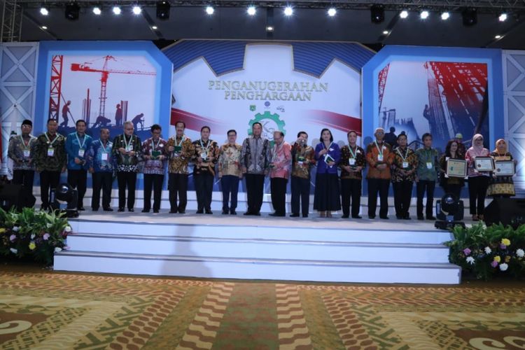 Kementerian Ketenagakerjaan (Kemnaker) menggelar acara penganugerahan Keselamatan dan Kesehatan Kerja (K3) atau K3 Award Tahun 2018 di Jakarta, Kamis (9/8/2018).