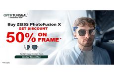 Ubah Tampilan dengan Lensa ZEISS PhotoFusion X, Dapatkan Diskon Frame 50 Persen di Optik Tunggal