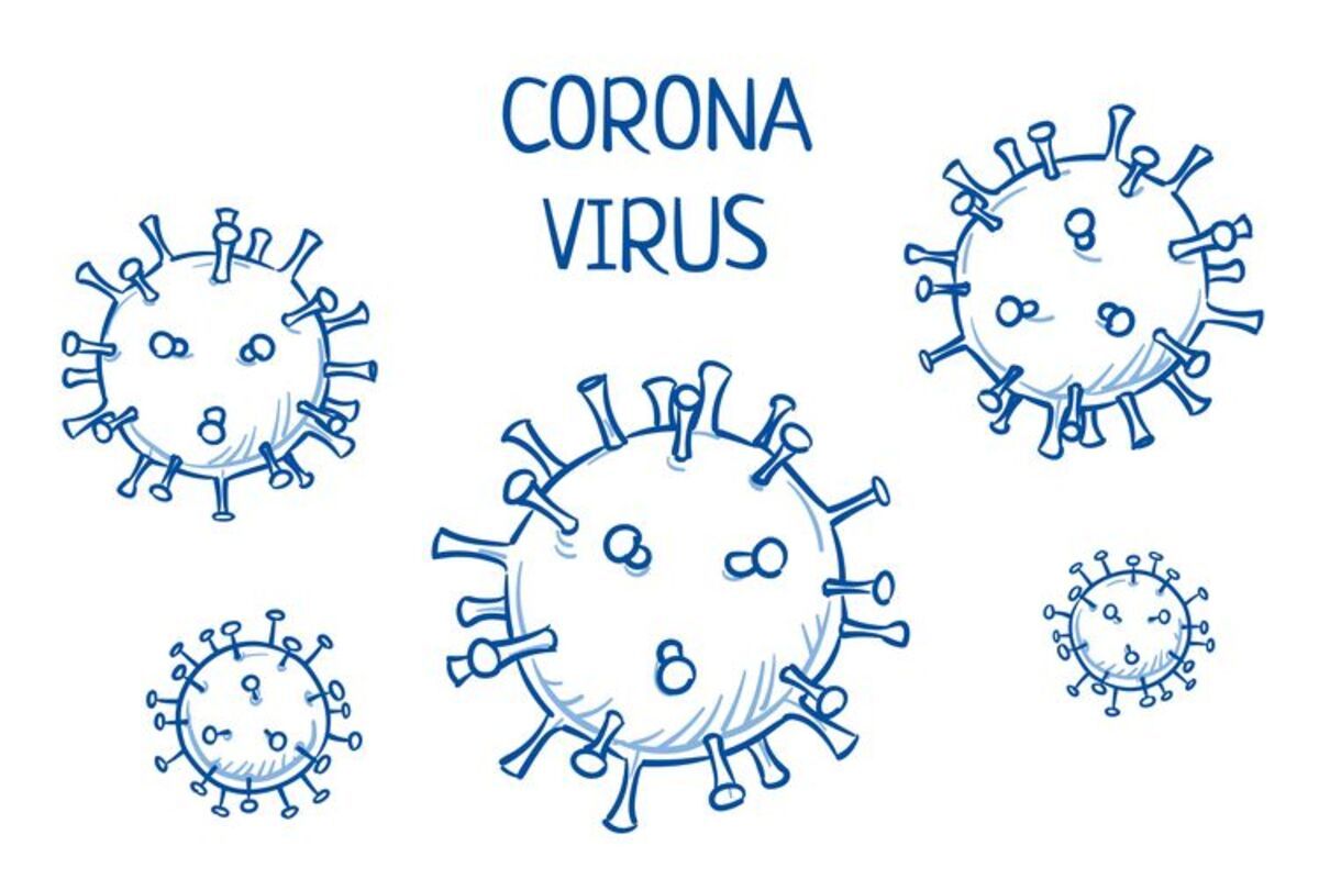 Ilustrasi virus corona atau Covid-19