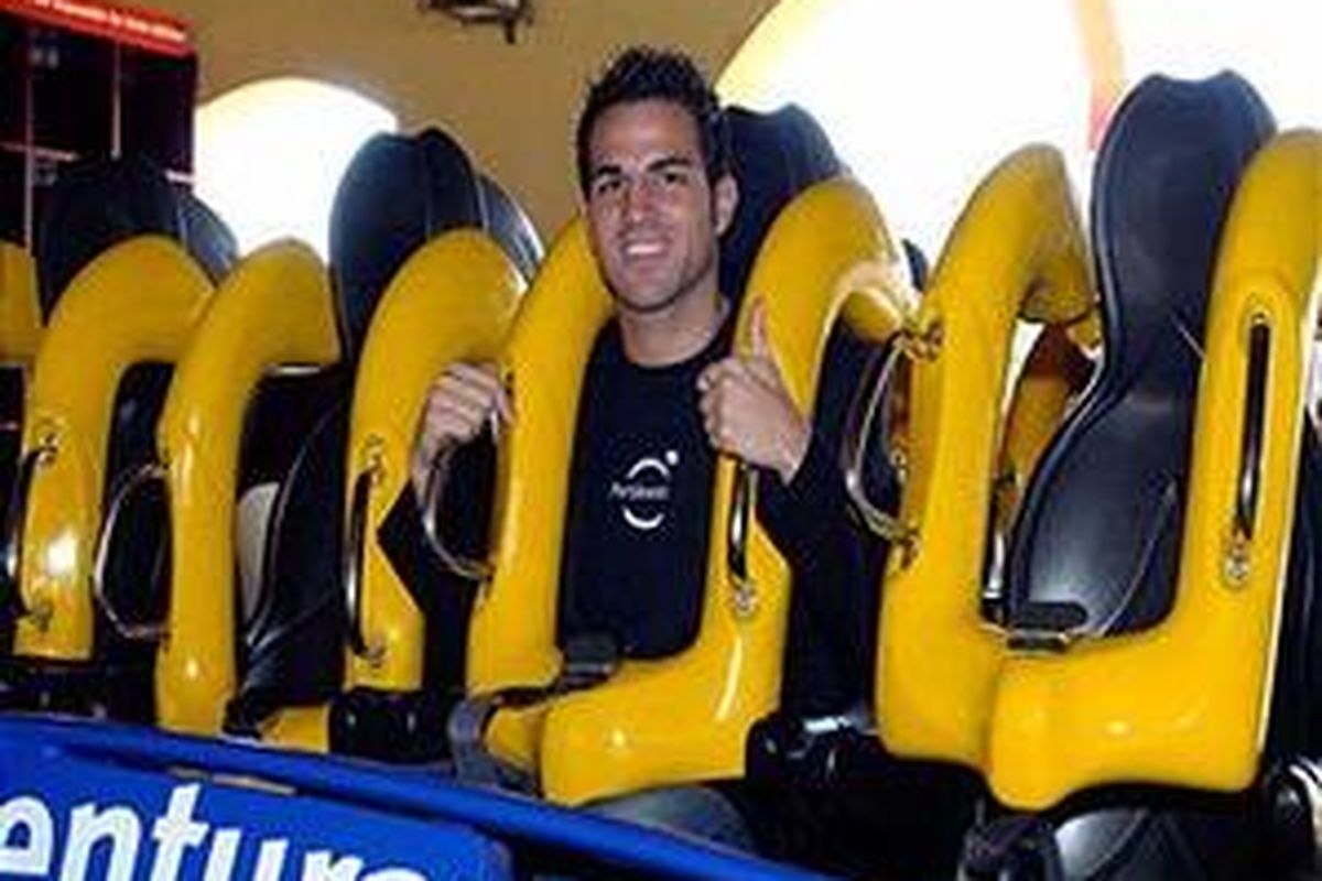 Kapten Arsenal, Cesc Fabregas.