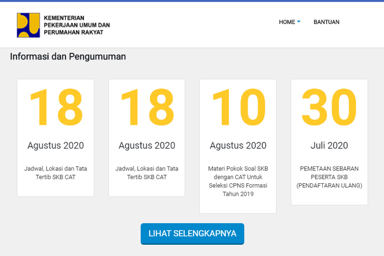 Pengumuman SKB CPNS Kementerian PUPR