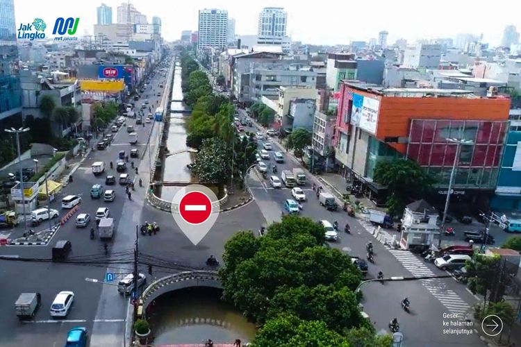 Penutupan Persimpangan Sukarjo Wiryopranoto?KH. Zainul Arifin di Area CP 202