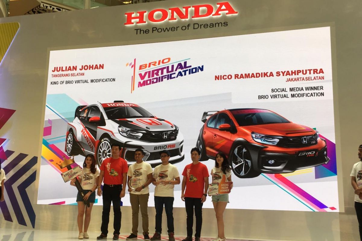 Pemenang lomba ?Honda Brio Virtual Modification? 2018.