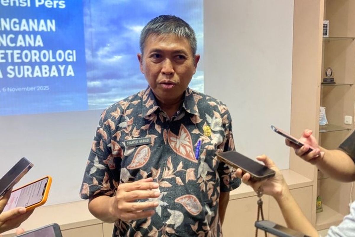 Kepala DSDABM Kota Surabaya, Syamsul Hariadi, Senin (8/12/2025).