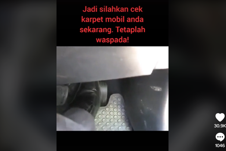 Pedal gas menyangkut pada karpet mobil, membuat mobil hilang kendali dan melaju tidak terkendali