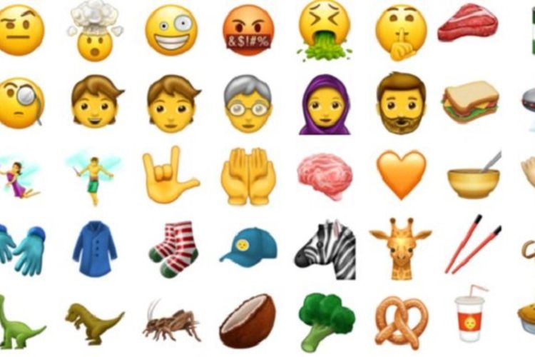 Paket emoji untuk 2017