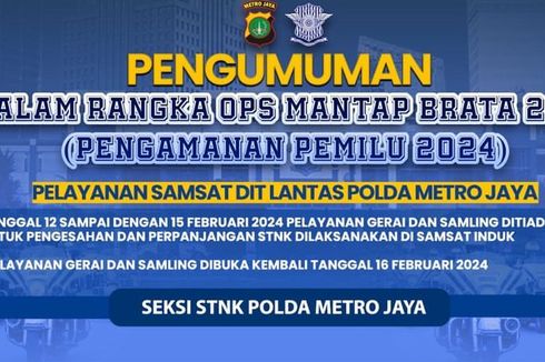 Ada Agenda Pengamanan Pemilu, Semua Gerai Samsat Libur Panjang