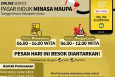 Cegah Covid-19, Pasar di Kabupaten Gowa Ini Layani Pesanan Via Online