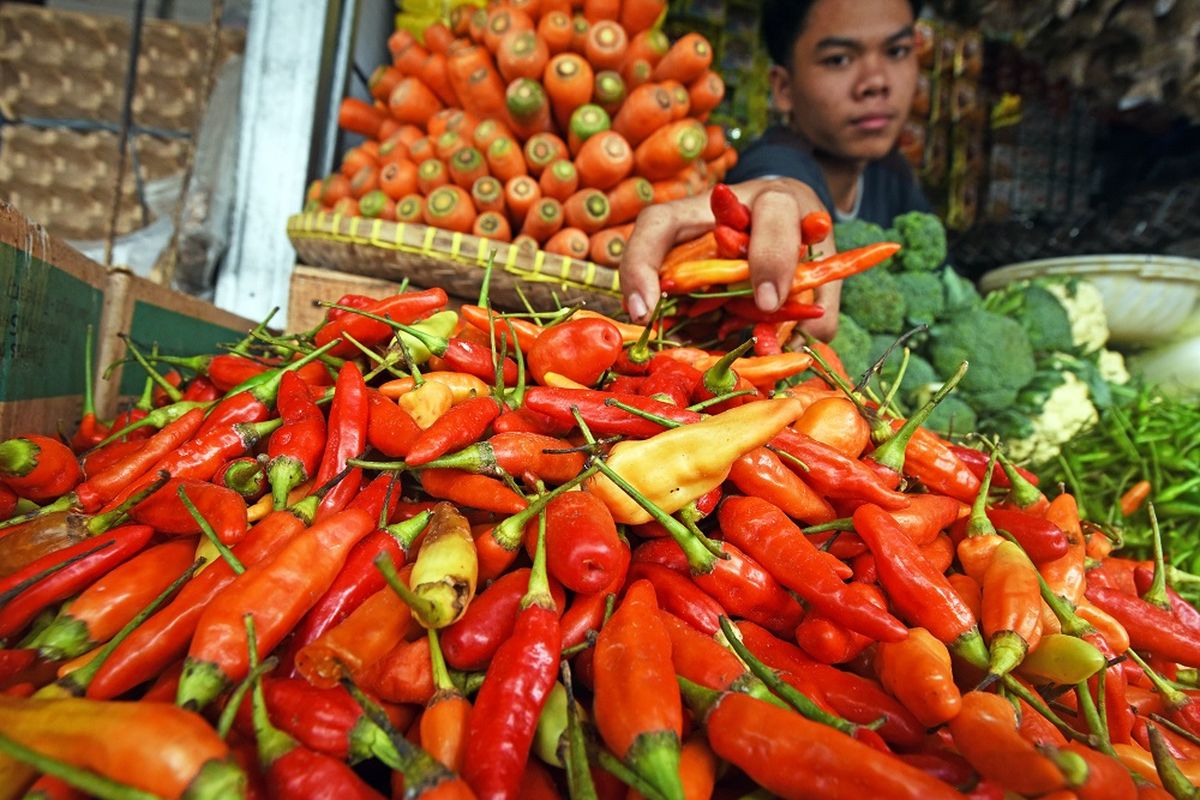 Harga Cabai Rawit Merah Di Pasar Tomang Tembus Rp 100000 Per Kg Pedagang Mengeluh Penjualan Turun 