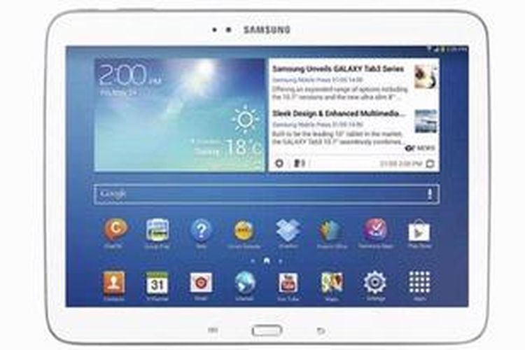 Samsung Galaxy Tab 3 ukuran 10 inci